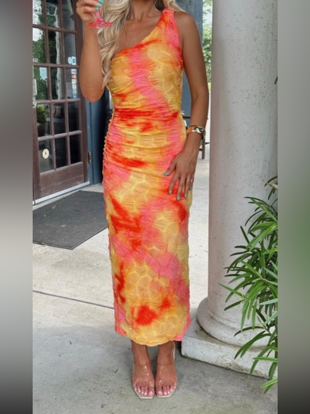 One-Shoulder Midi dress